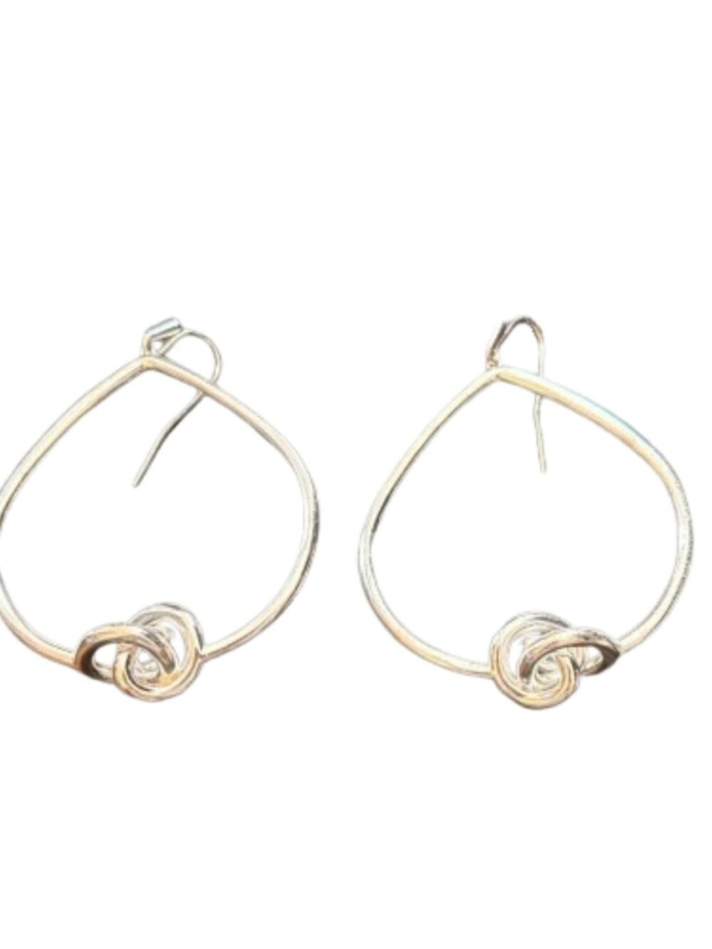 Kendra Scott Silver Knot Hoop Earrings